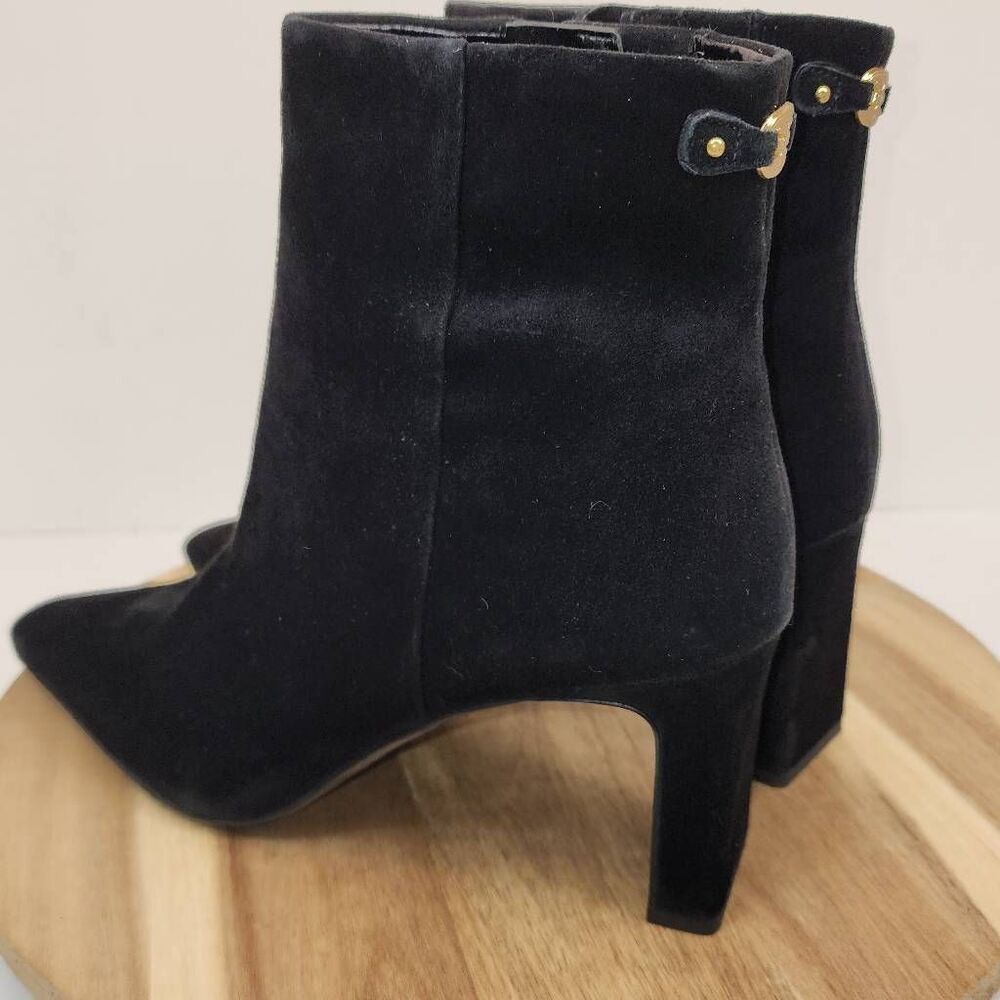 Sam Edelman Saige Ankle Boots Black Suede Women's Size 10 M - Picture 7 of 13